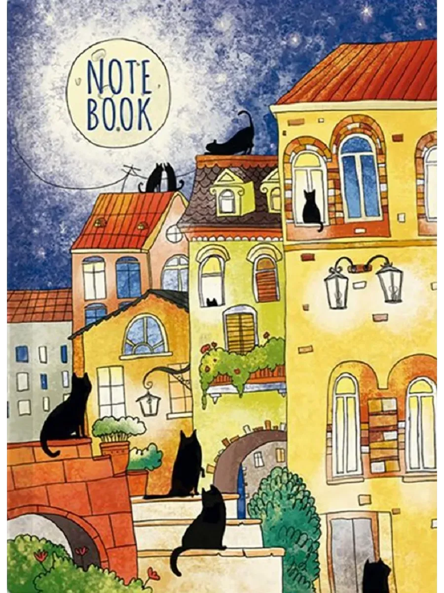 Записная книжка арт. 48341 ЦВЕТНОЙ ГОРОД / твёрдый