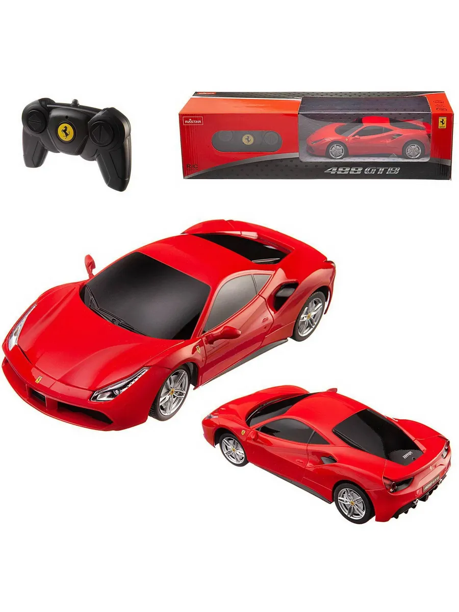 Машина р/у 1:24 Ferrari 488 GTB Цвет Красный