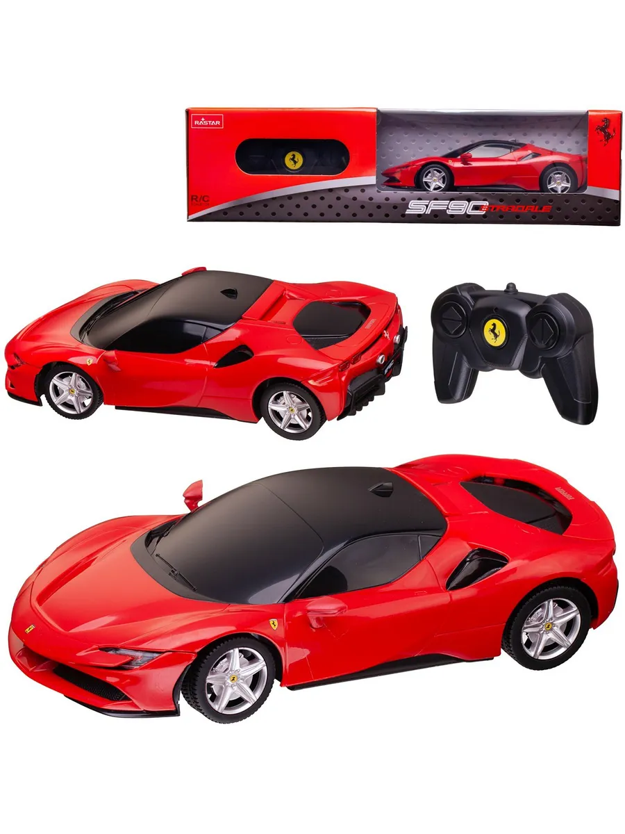 Машина р/у 1:24 Ferrari SF90 Stradale 2,4G, цвет красный, 19.5*9.6*5.2