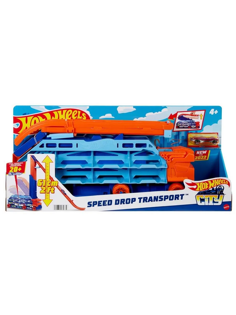 Hot Wheels Грузовик-автотрек Десантирование с воздуха
