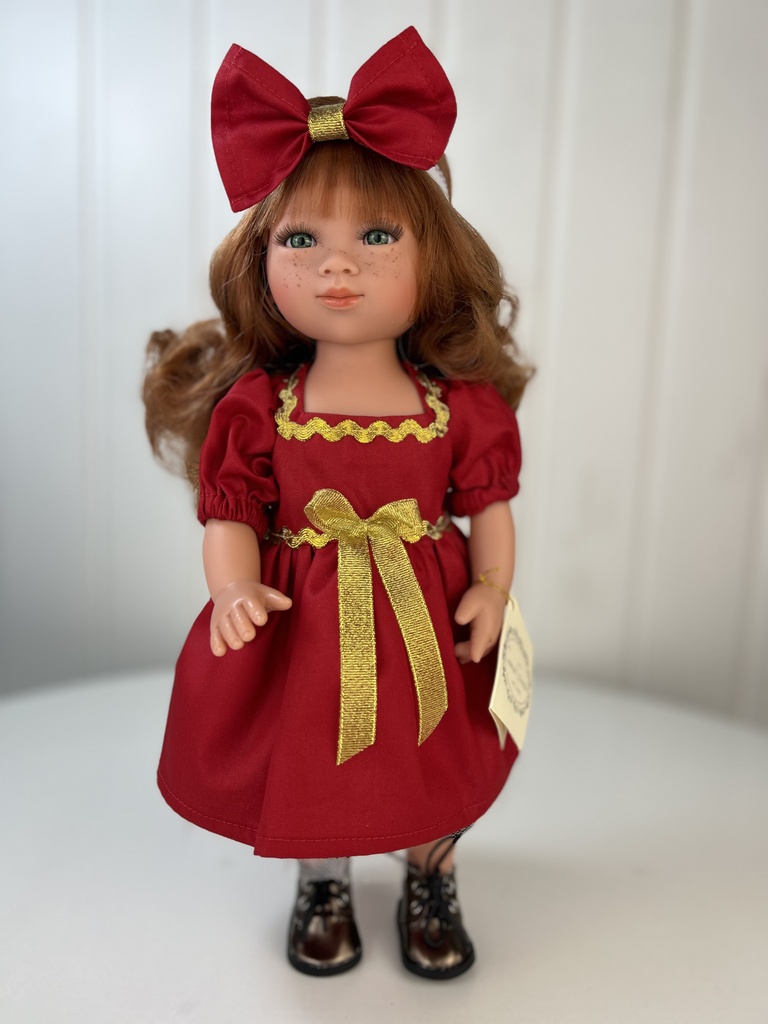 Кукла "Селия",рыжая, в красном, 34 см, арт. 22325К167