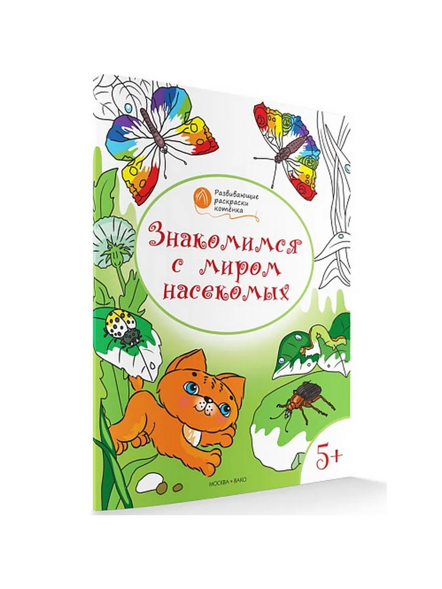 ОК  Развивающие раскраски 5+. Знакомимся с миром насекомых