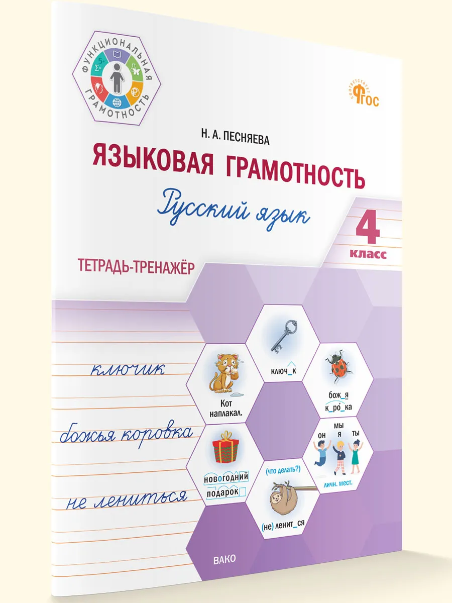 ФуГ Языковая грамотность 4 кл. Русский язык: тетрадь-тренажёр. 