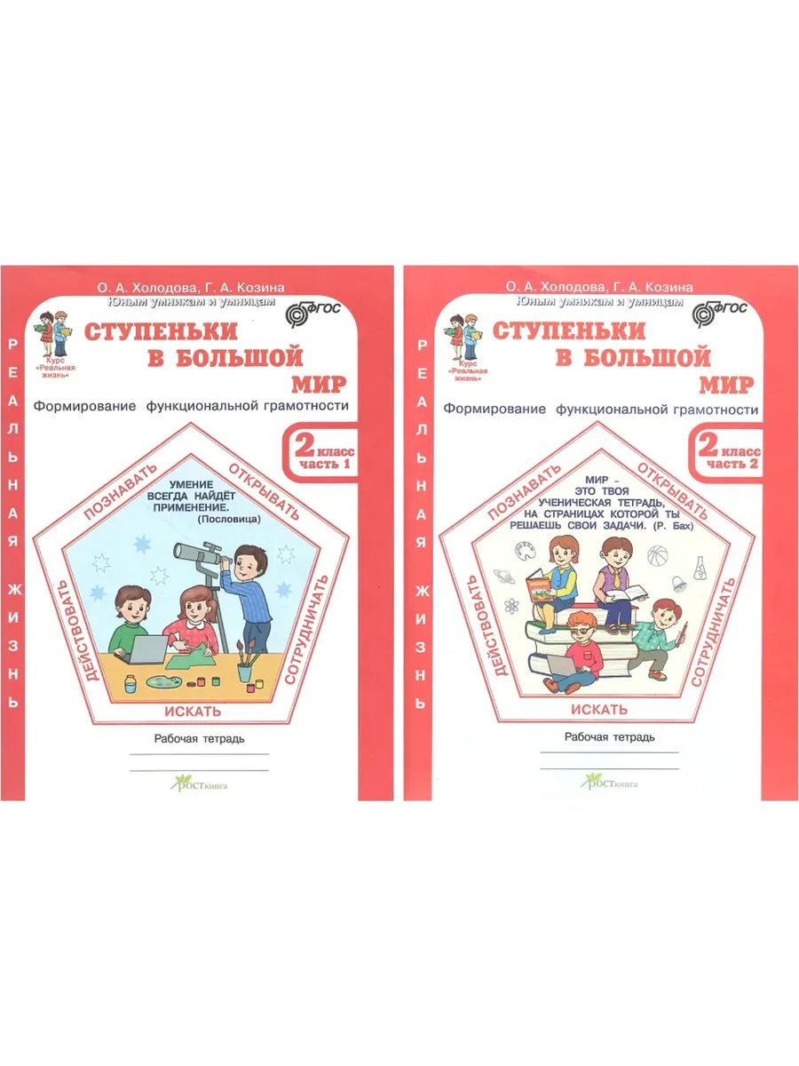 Ступеньки в большой мир. 2 кл. Р/Т в 2-х ч. Формирование функциональной грамотн.