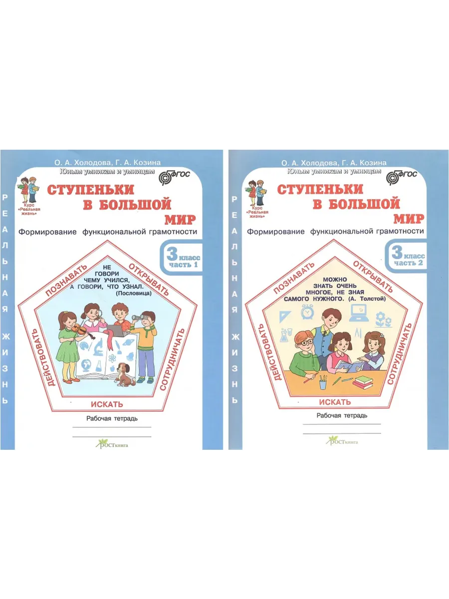 Ступеньки в большой мир. 3 кл. Р/Т в 2-х ч. Формирование функциональной грамотн.