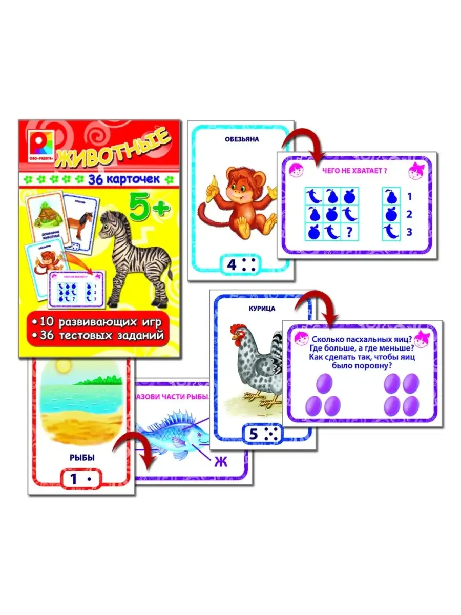 ИГРЫ С КАРТОЧКАМИ Животные.
