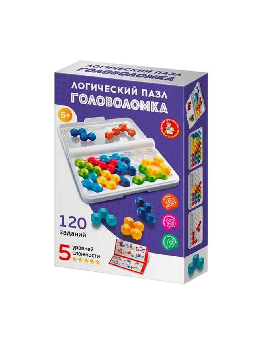 Игра головоломка "Логический пазл" фигурная 10 эл Учись играя