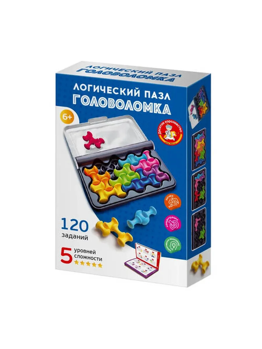 Игра головоломка "Логический пазл" фигурная 8 эл Учись играя