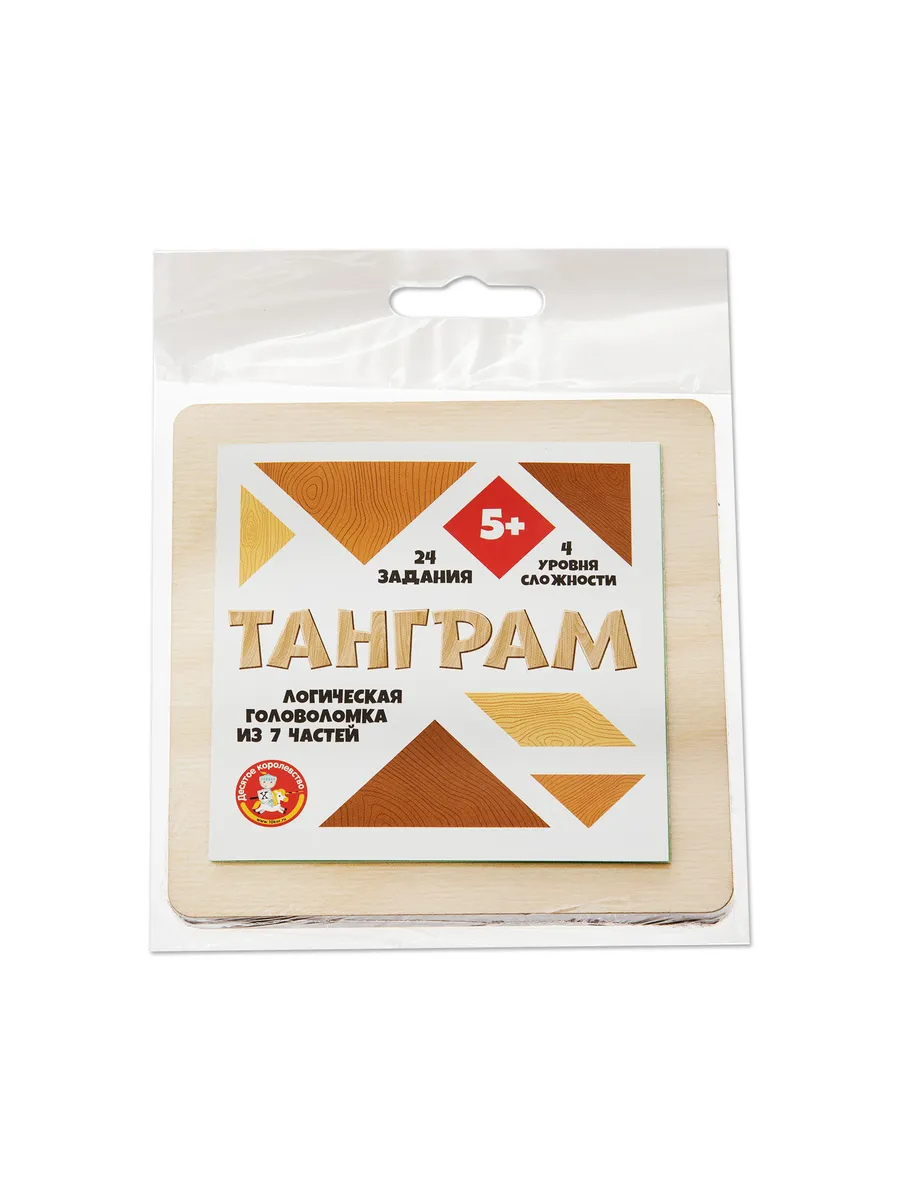 Игра головоломка деревянная "Танграм" (мал)