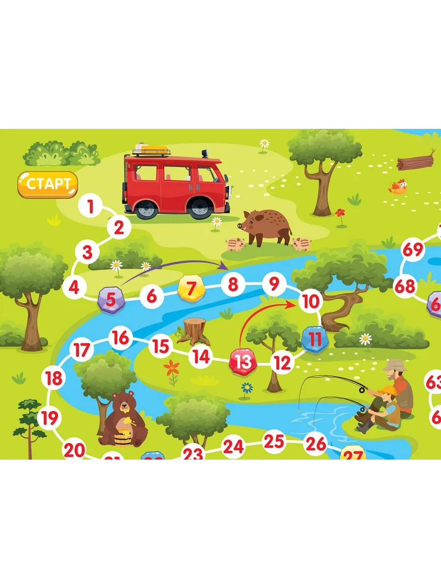 Игра-ходилка настольная "В лесу"