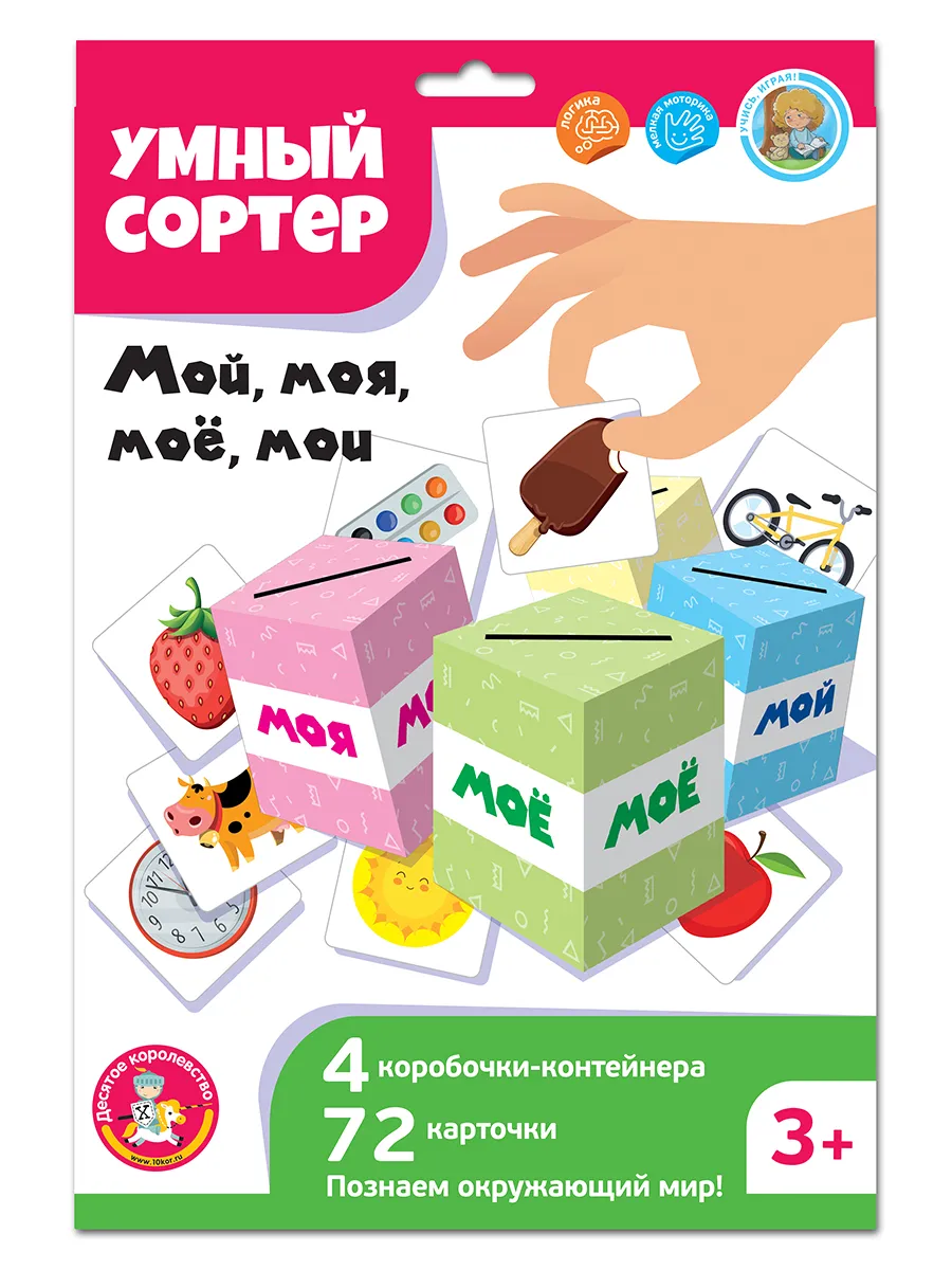 Игра развивающая Умный сортер "Мой, моя, моё, мои"