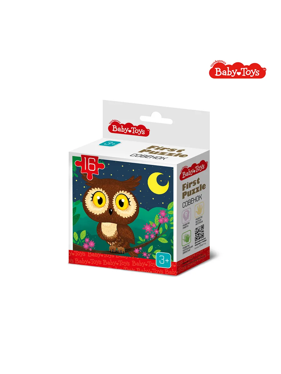 Пазл First Puzzle "Совенок" 16 эл Baby Toys