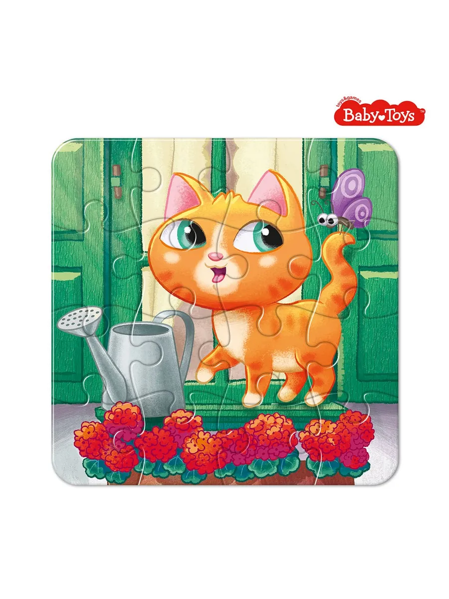 Пазл First Puzzle "Котик" 16 эл Baby Toys