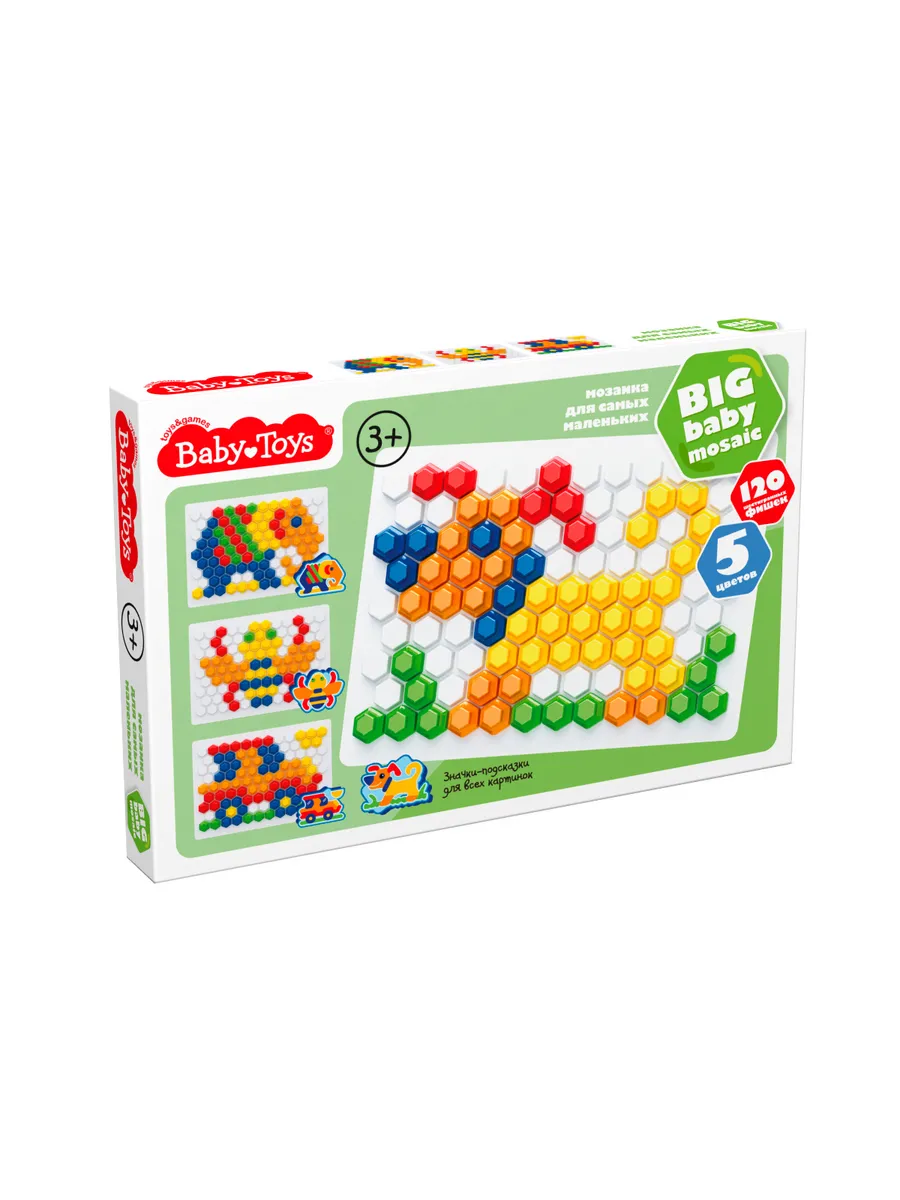 Мозаика шестигранная d25/120 эл Baby Toys