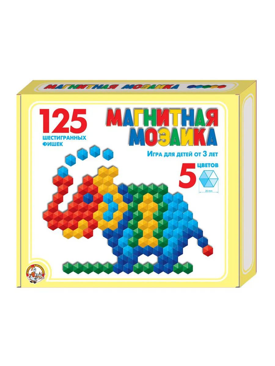 Мозаика магнитная шестигранная d20/125 эл