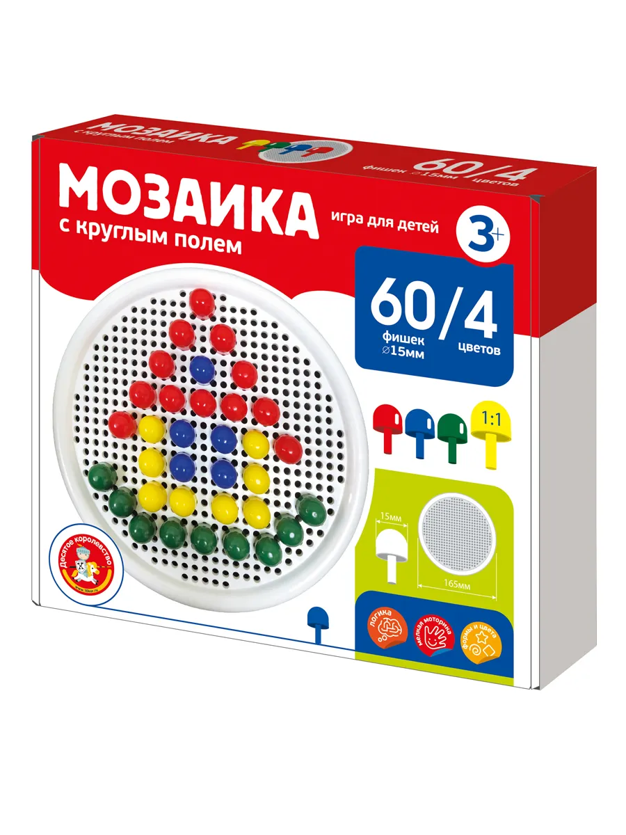 Мозаика с круглым полем d15/60 эл
