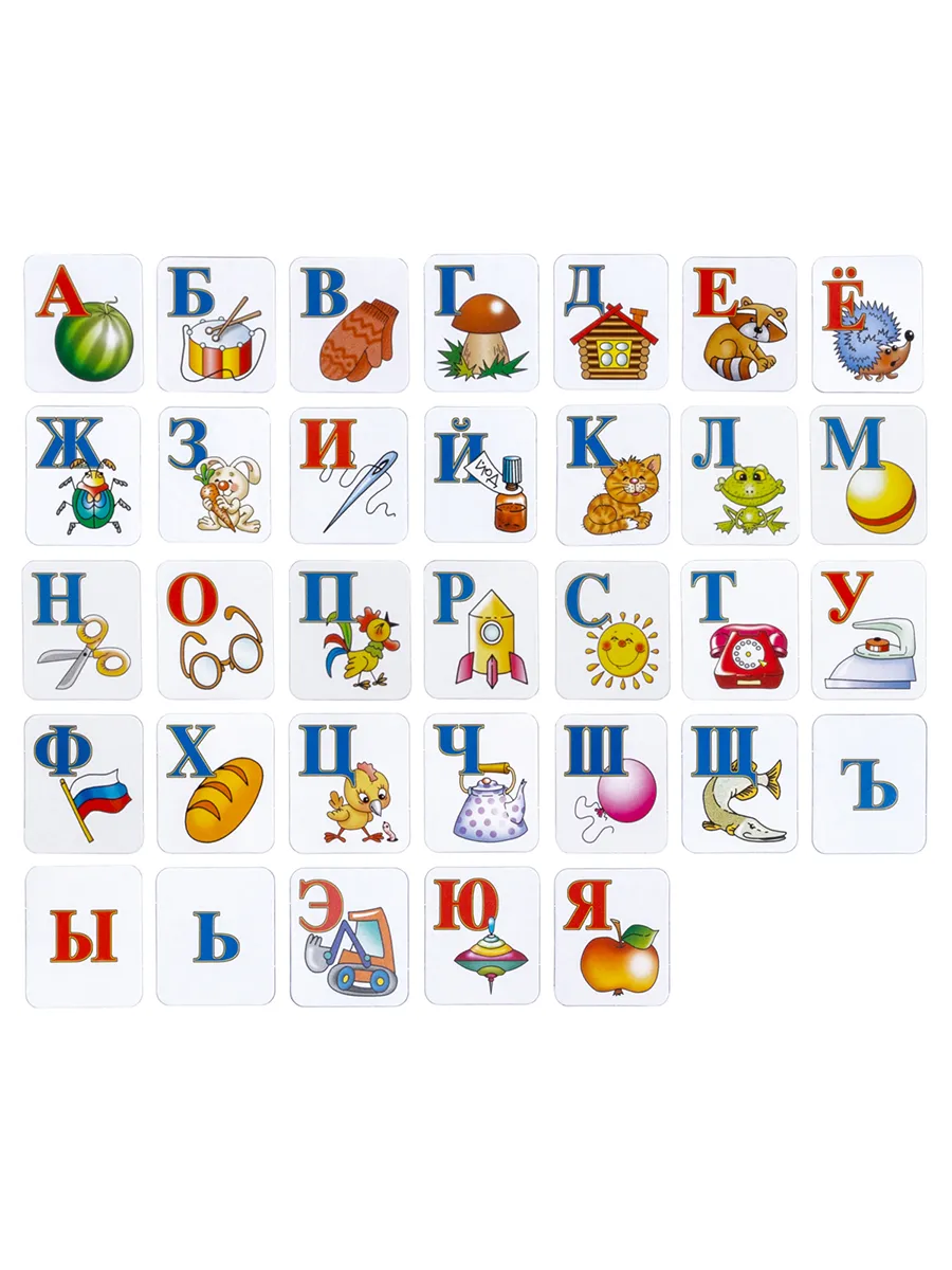 Карточки магнитные "Азбука в картинках"