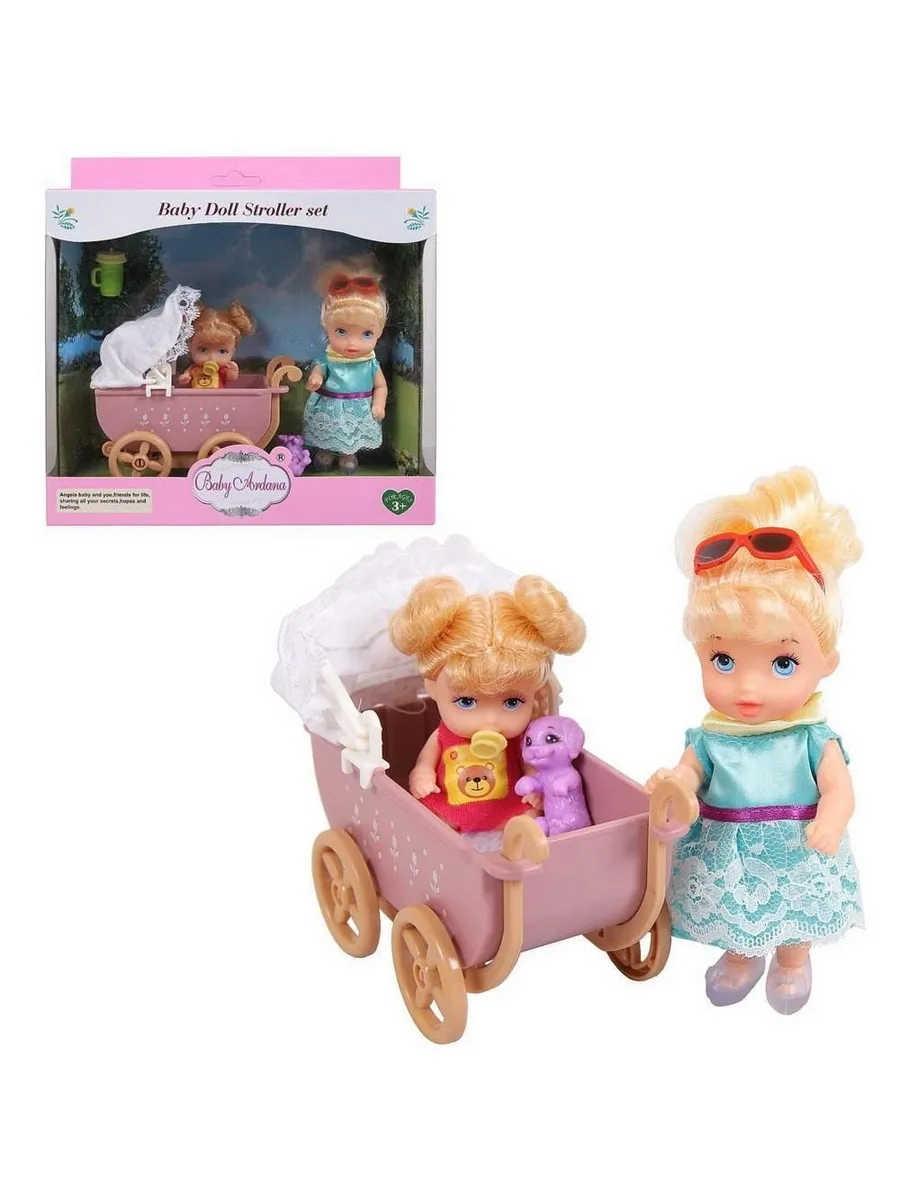 Набор игровой Baby Ardana "На прогулке" (с коляской), в наборе с аксессуарами