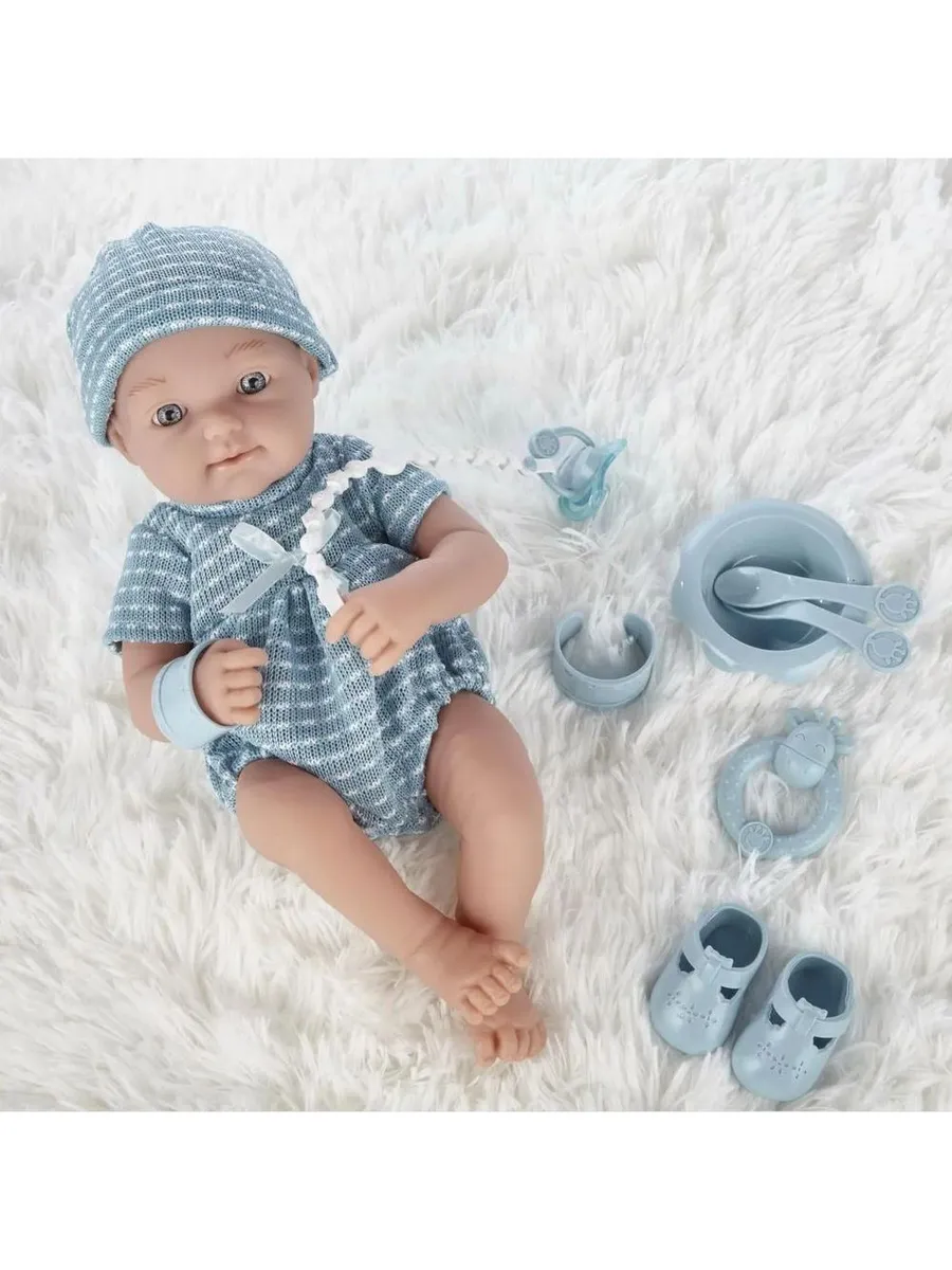 Пупс "Pure Baby", 35см, в комбинезоне и шапочке, с аксессуарами, в коробке