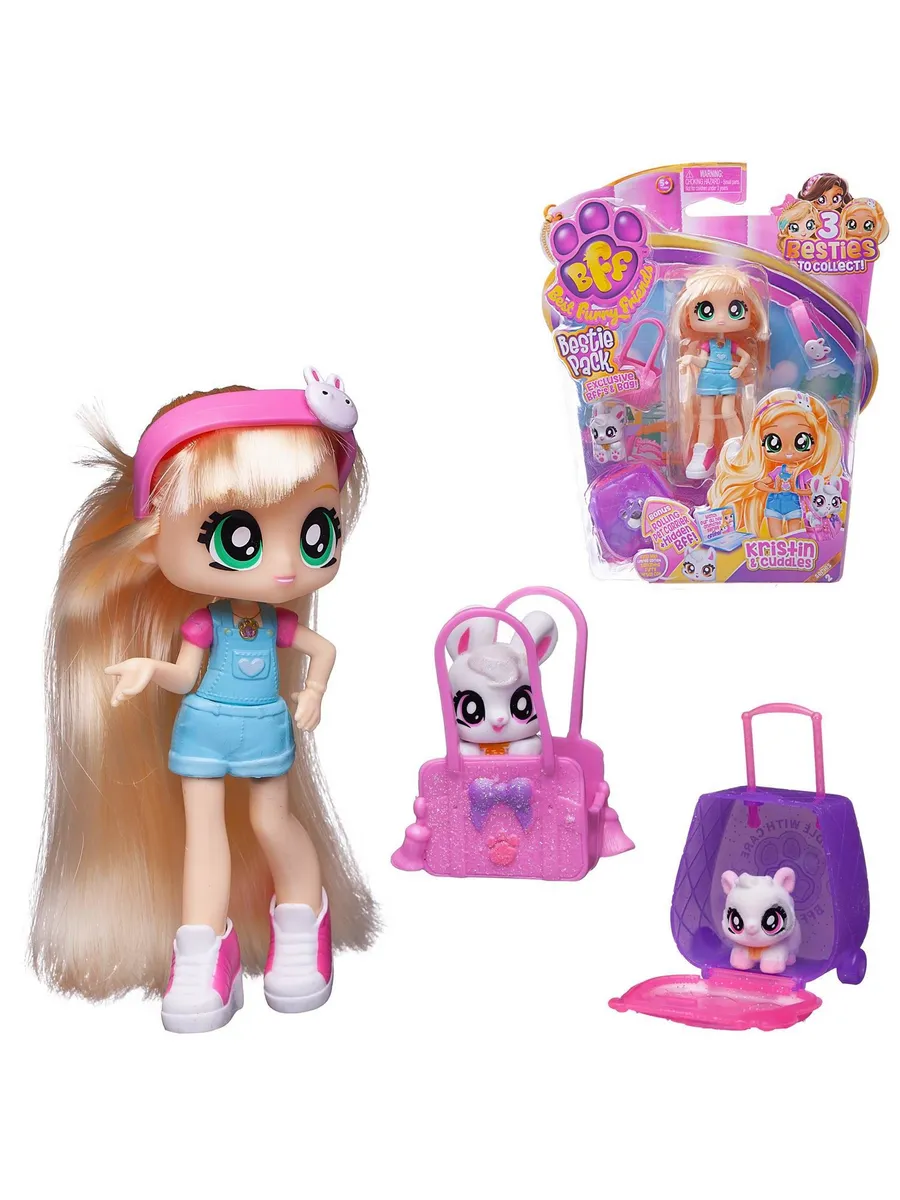 Best Furry Friends Кукла Bestie с питомцем на блистере, 2 серия, Kristin