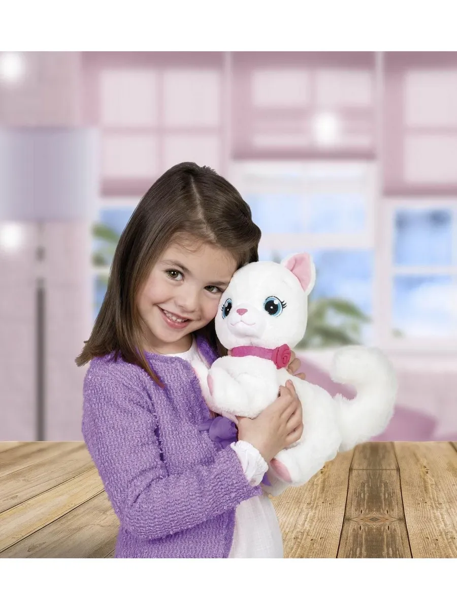 Club Petz Кошка Bianca интерактивная, в комплекте с клубком, выполняет 5 действий, 29х30х31 см