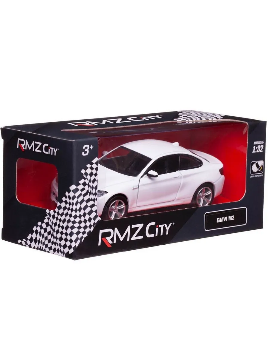 Машина металлическая RMZ City серия 1:32 BMW M2 COUPE инерционная, цвет белый,