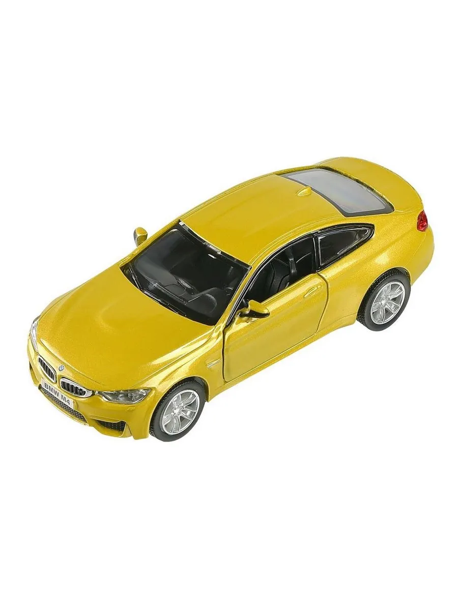 Машина металлическая RMZ City серия 1:32 BMW M4 COUPE инерционная, цвет золотистый