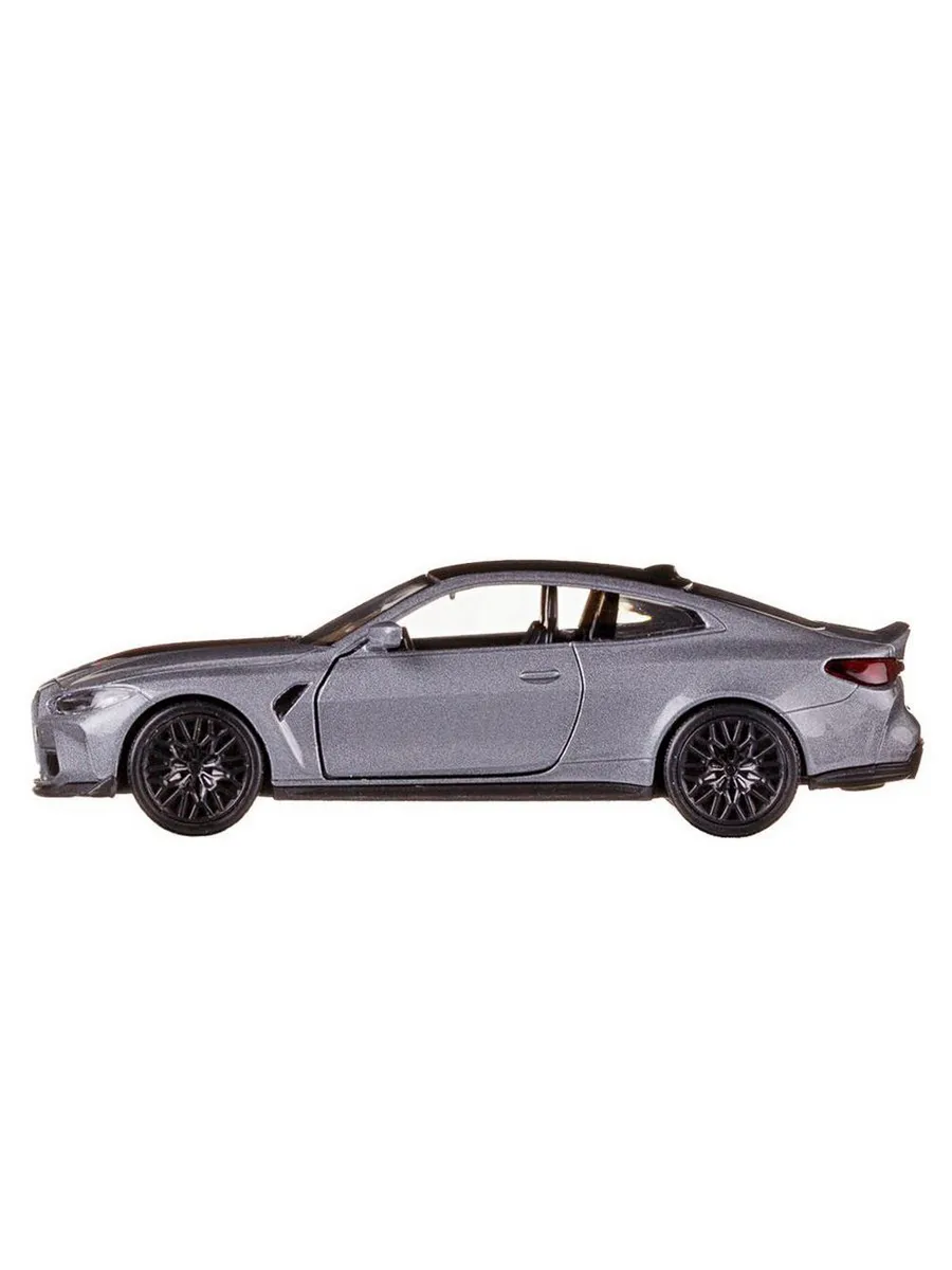 Машина металлическая RMZ City серия 1:32 BMW M4 CSL 2023, серый цвет, инерционный механизм, двери открываются