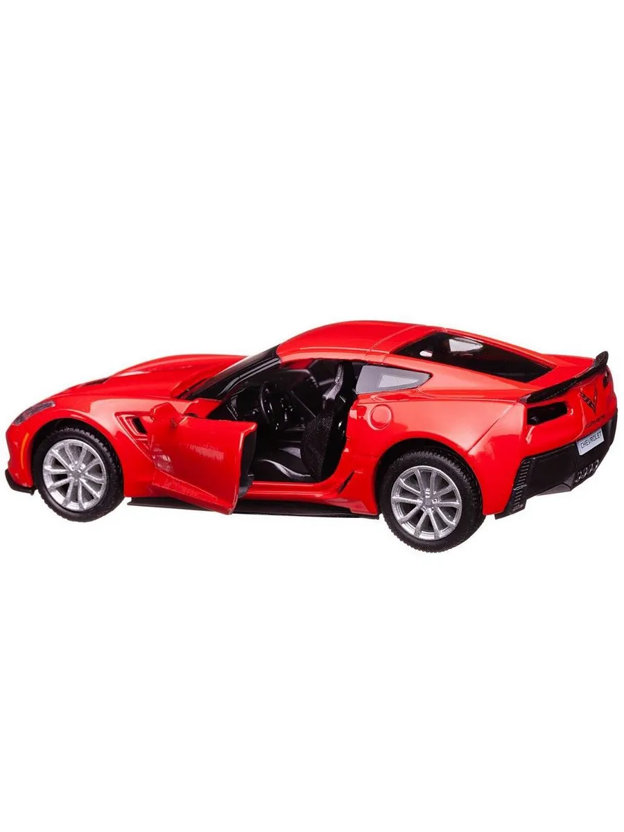 Машина металлическая RMZ City серия 1:32 Chevrolet Corvette Grand Sport, инерционная, красный цвет