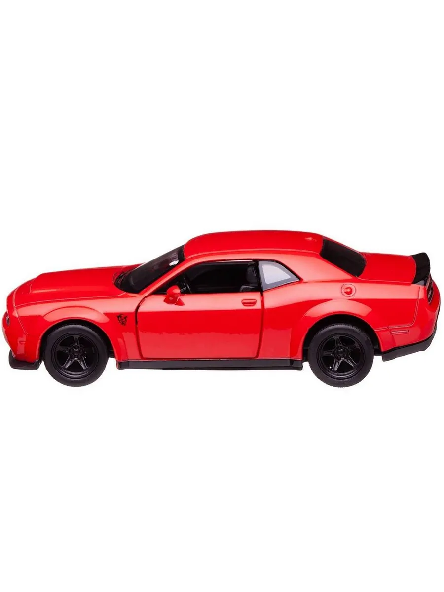 Машина металлическая RMZ City серия 1:32 Dodge Challenger SRT Demon 2018 инерционная, цвет красный