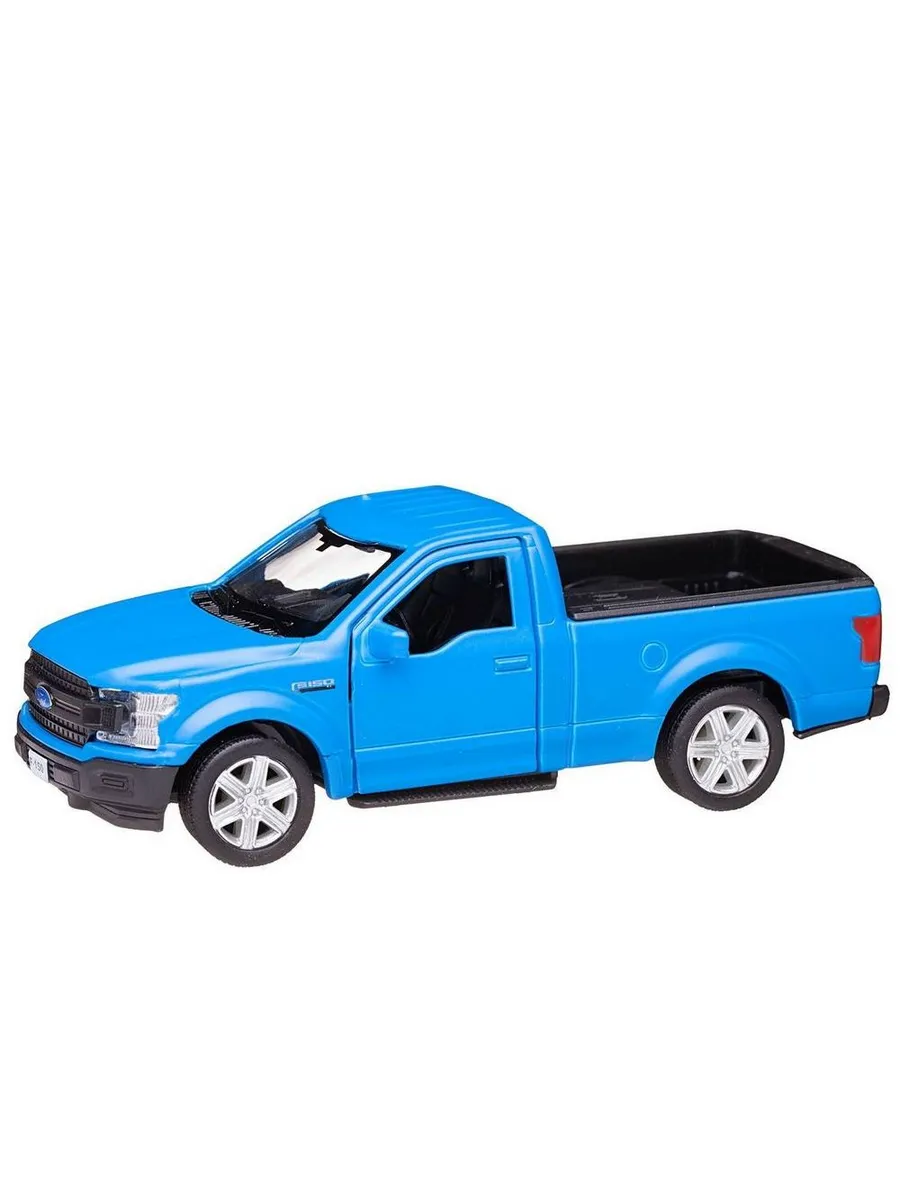 Машина металлическая RMZ City серия 1:32 Ford F150 2018, инерционная, синий матовый цвет
