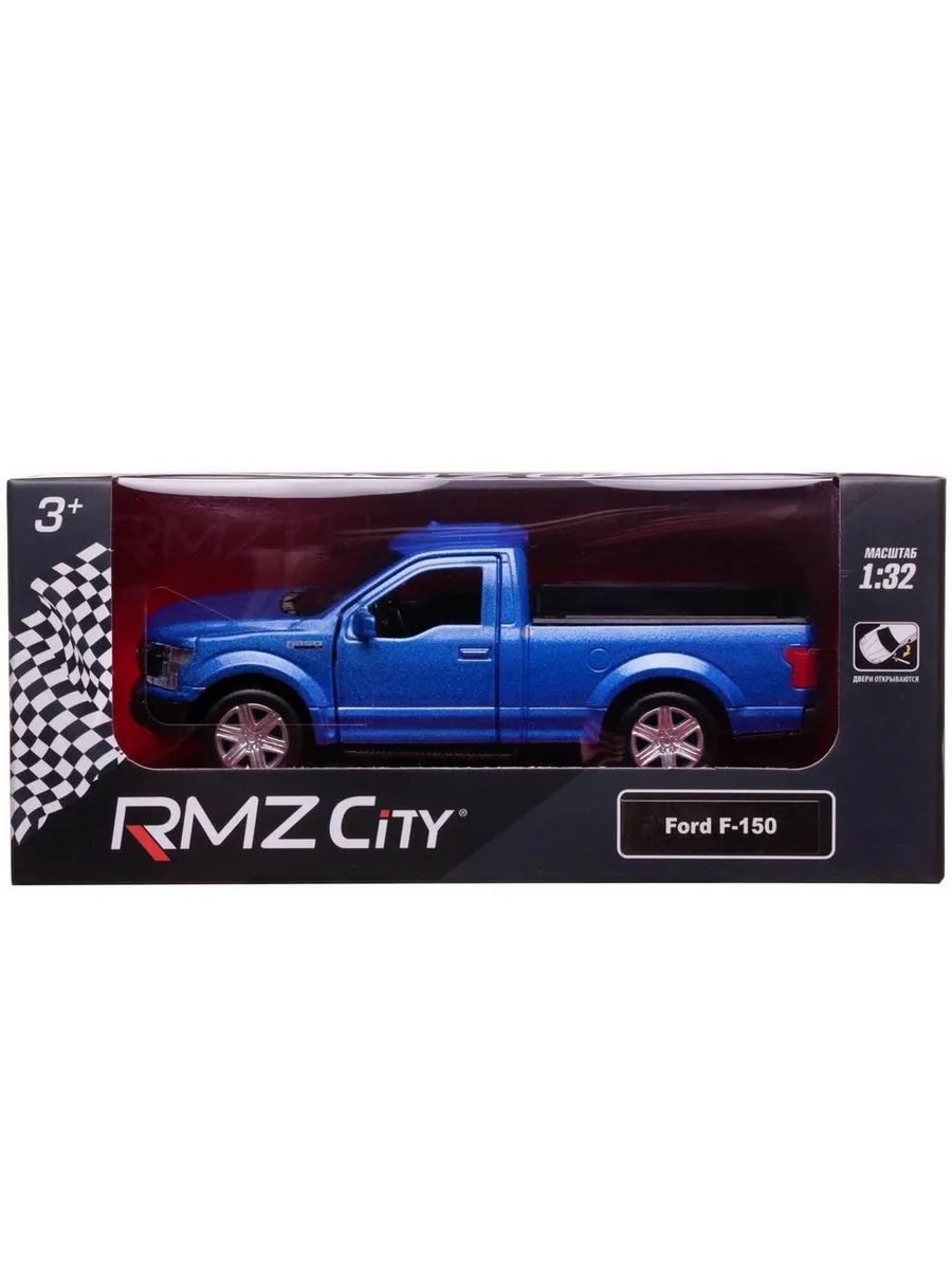 Машина металлическая RMZ City серия 1:32 Ford F150 2018, инерционная, цвет синий