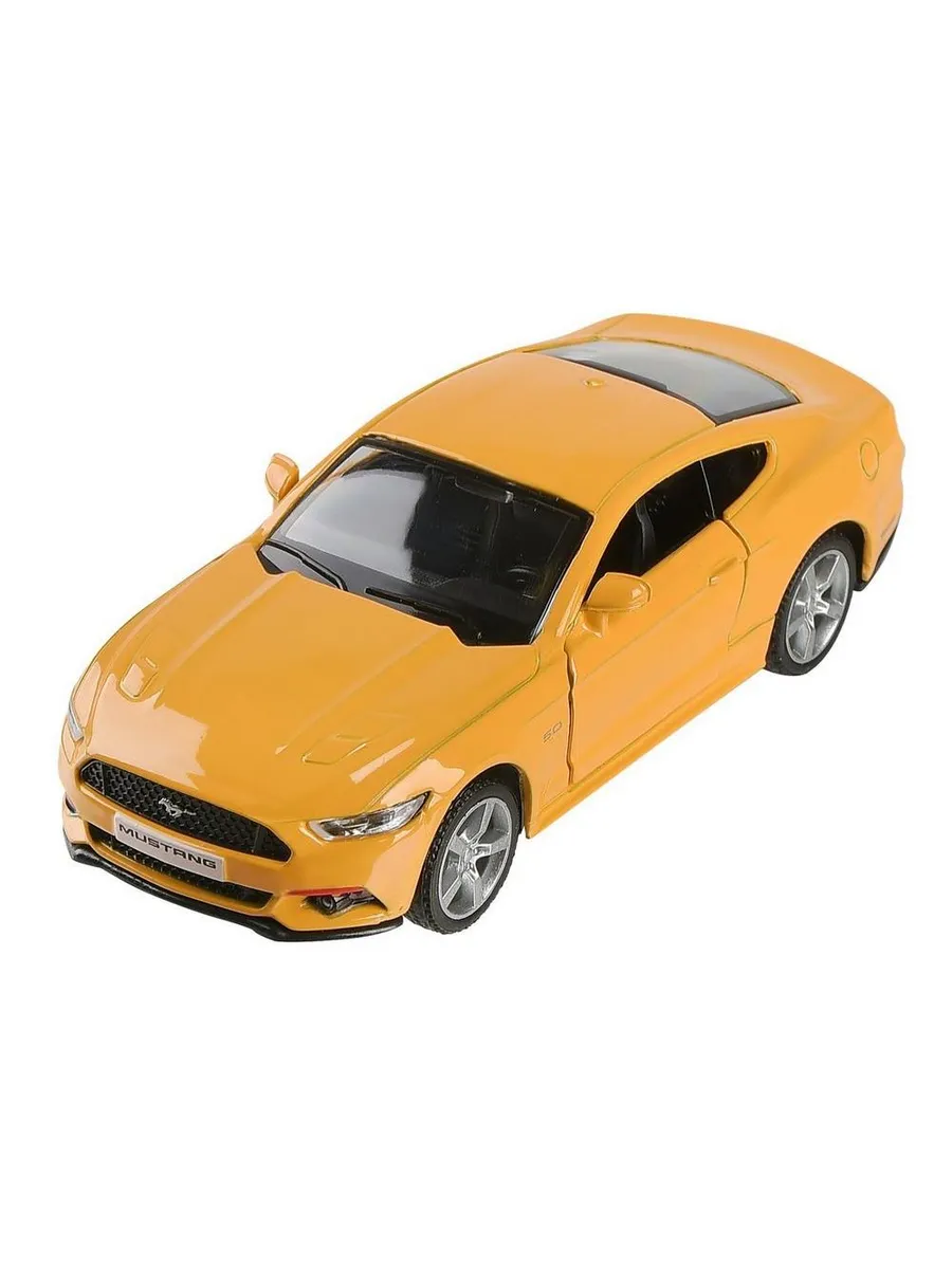 Машина металлическая RMZ City серия 1:32 Ford Mustang GT 2015 инерционная, цвет желтый,