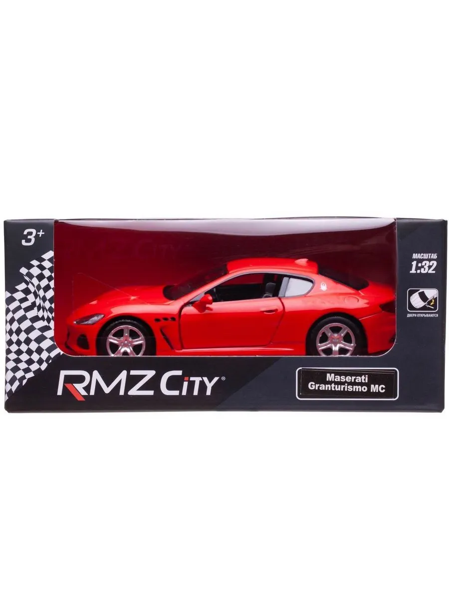 Машина металлическая RMZ City серия 1:32 Maserati GranTurismo MC 2018, инерционная, цвет красный