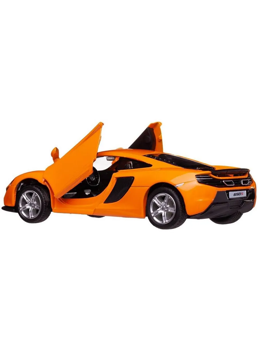 Машина металлическая RMZ City серия 1:32 McLaren 650S, инерционная, цвет оранжевый