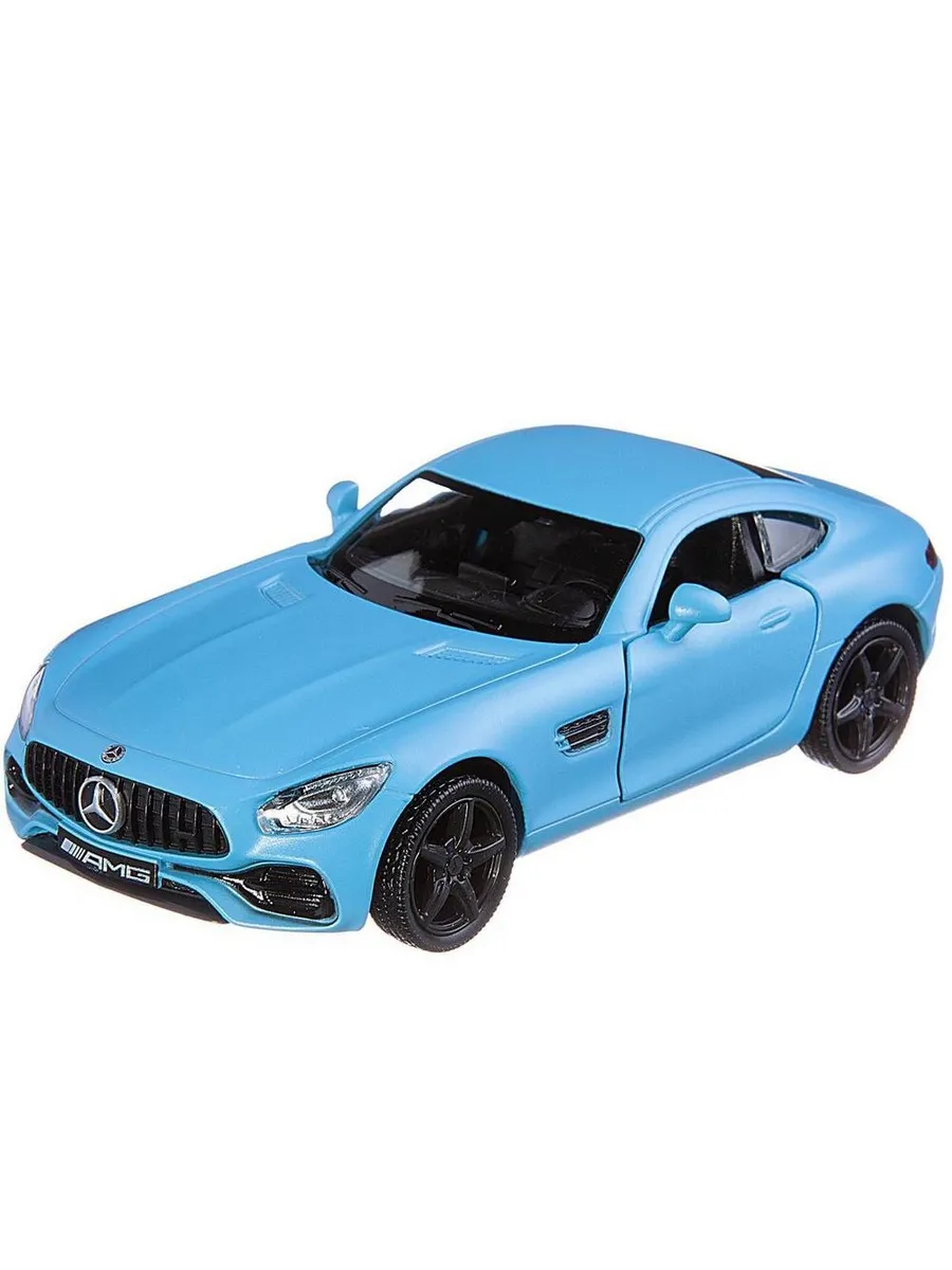 Машина металлическая RMZ City серия 1:32 Mercedes-Benz GT S AMG 2018, инерционная, цвет голубой