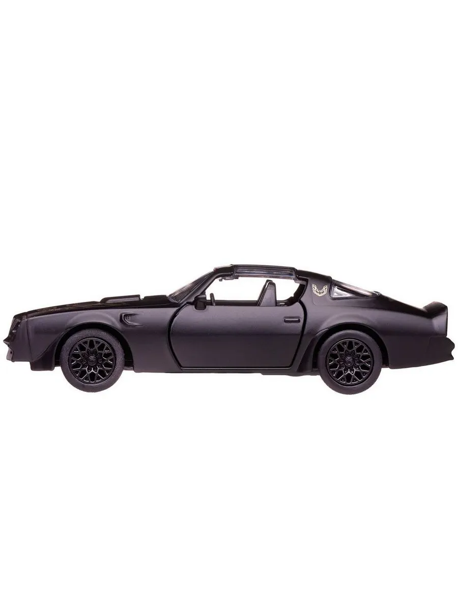 Машина металлическая RMZ City серия 1:32 Pontiac Firebird 1978, инерционная, черный матовый цвет