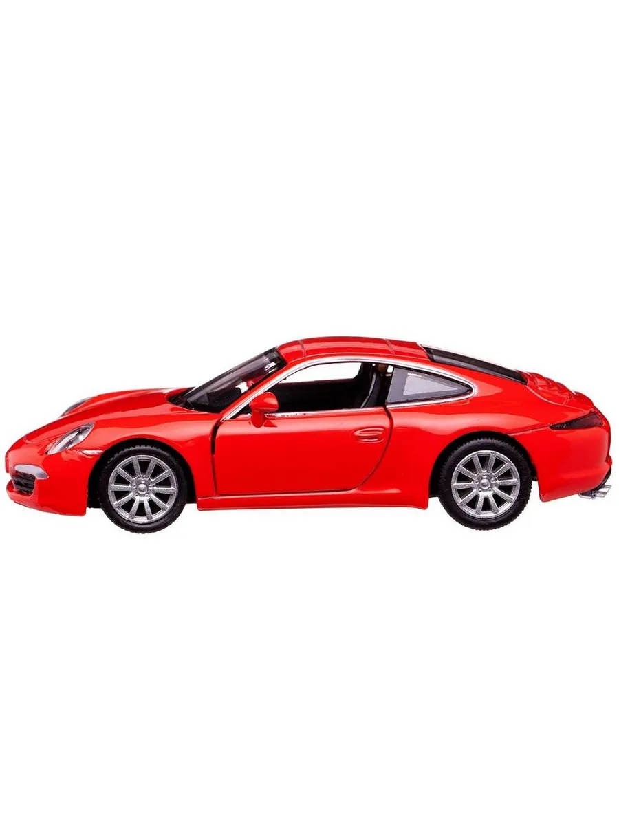 Машина металлическая RMZ City серия 1:32 Porsche 911 Carrea S, инерционная, красный цвет