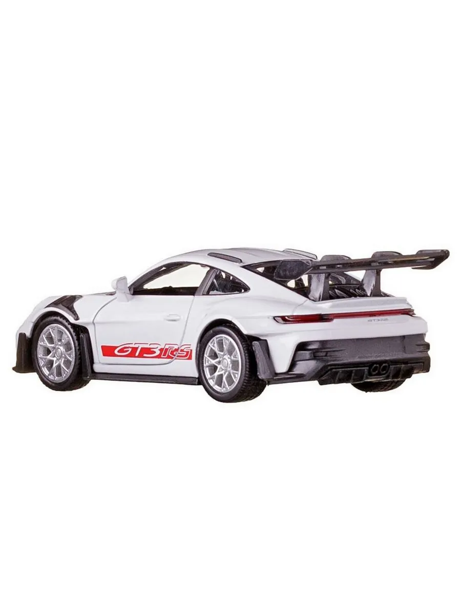 Машина металлическая RMZ City серия 1:32 Porsche 911 GT3 RS, белый цвет, инерционный механизм, двери открываются