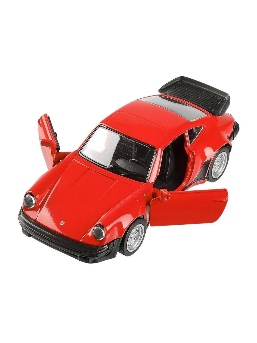Машина металлическая RMZ City серия 1:32 Porsche 930 Turbo (1975-1989), красный цвет, инерционный механизм, двери открываются