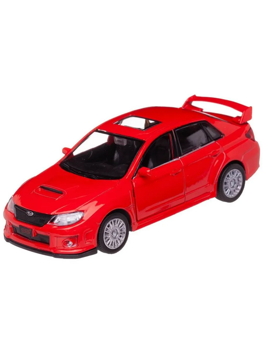 Машина металлическая RMZ City серия 1:32 SUBARU WRX STI инерционная, цвет красный