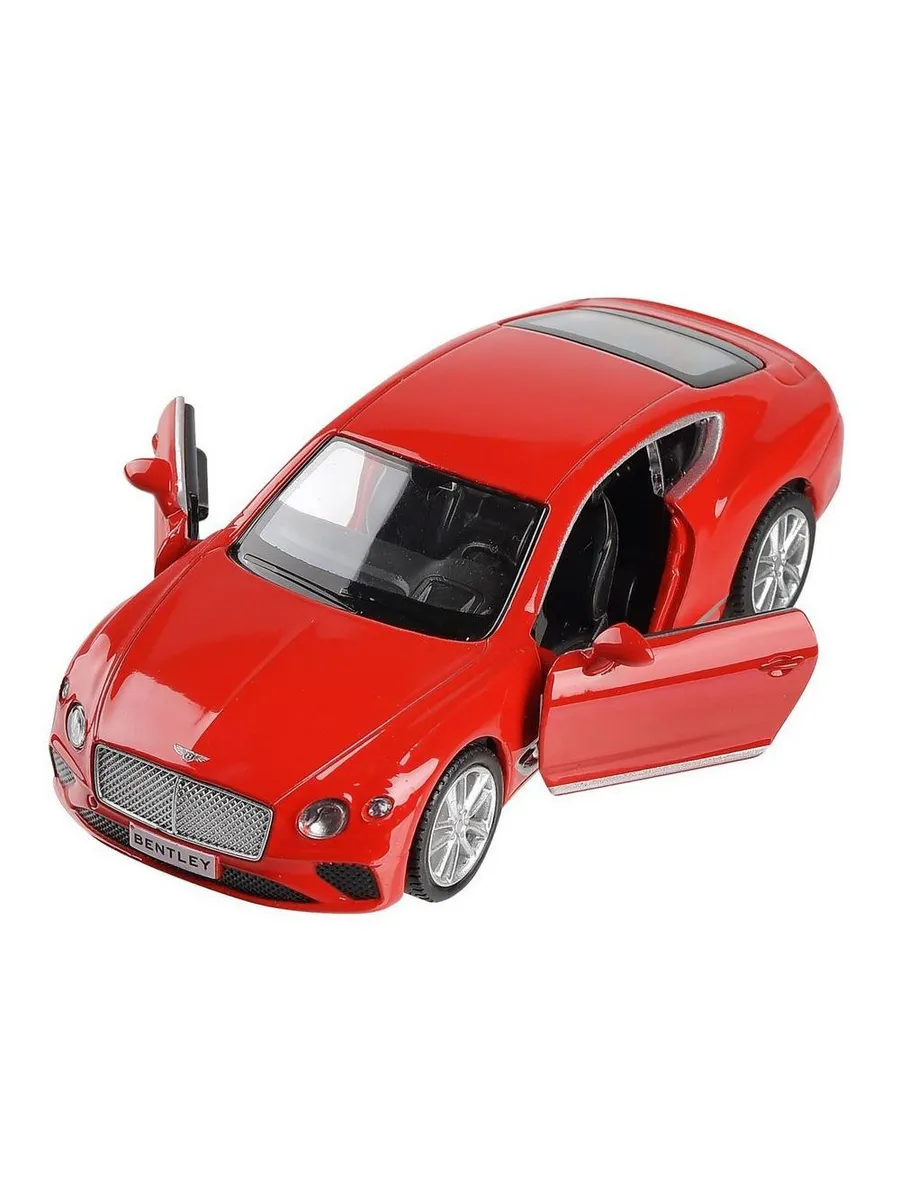 Машина металлическая RMZ City серия 1:32 The Bentley Continental GT 2018, инерционная, цвет красный