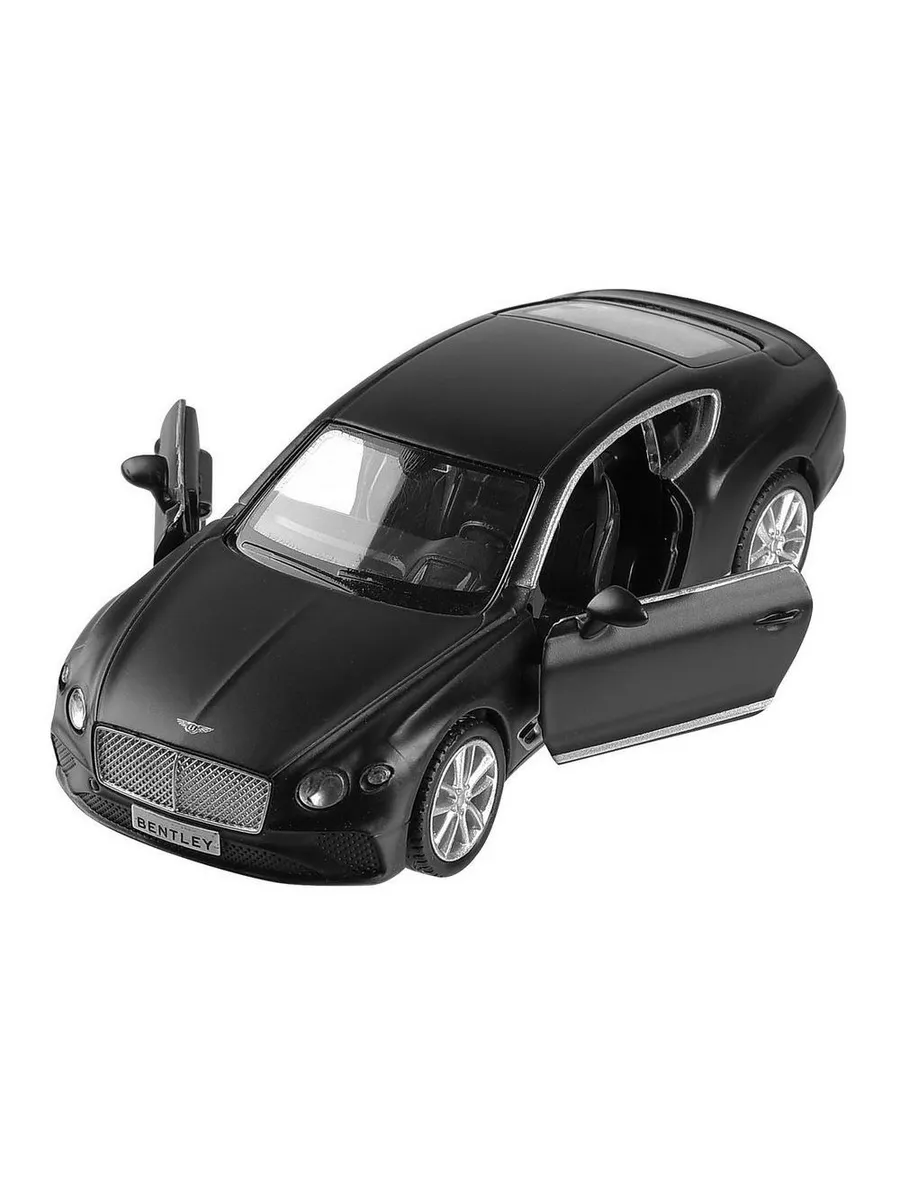 Машина металлическая RMZ City серия 1:32 The Bentley Continental GT 2018, инерционная, цвет черный матовый