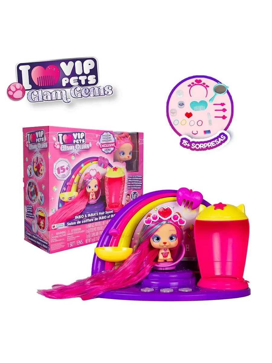 VIP Pets, Игровой набор "Салон красоты Фабио и Фабии" GLAM GEMS