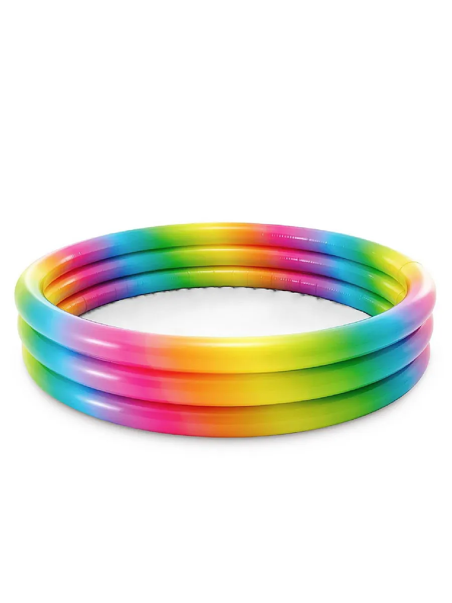Бассейн надувной детский INTEX "Rainbow Ombre Pool" (Радужные переливы), от 2-х лет, 147смx33см