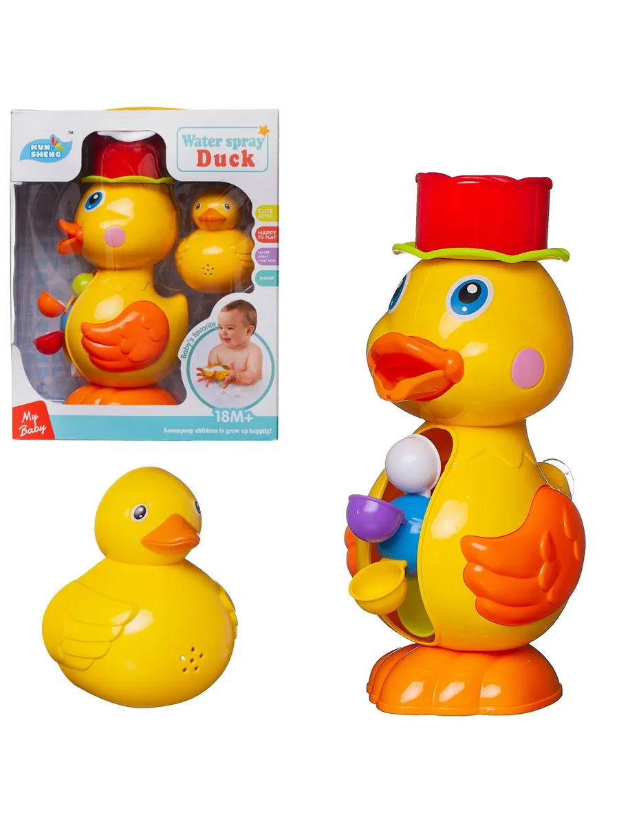 Игрушка для ванной. Мельница "Утенок с формочкой", 27х12,5х33 см