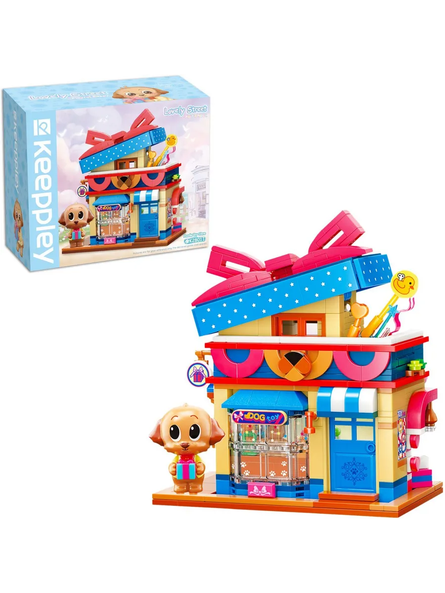 Конструктор Keeppley серия Lovely Street Игрушки для животных, 374 детали