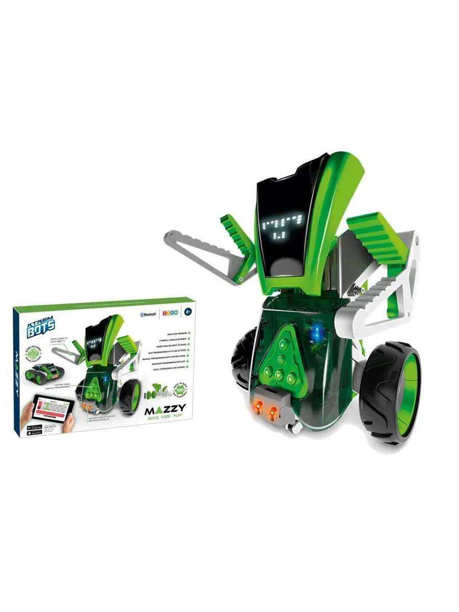 Смарт робот-трансформер "Xtrem Bots: Mazzy", STEM, более 100 деталей для сборки