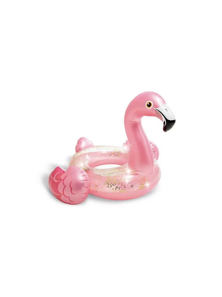Круг надувной INTEX "Glitter Flamingo Tube" (Блестящий Фламинго), от 9 лет, 99x89x71см