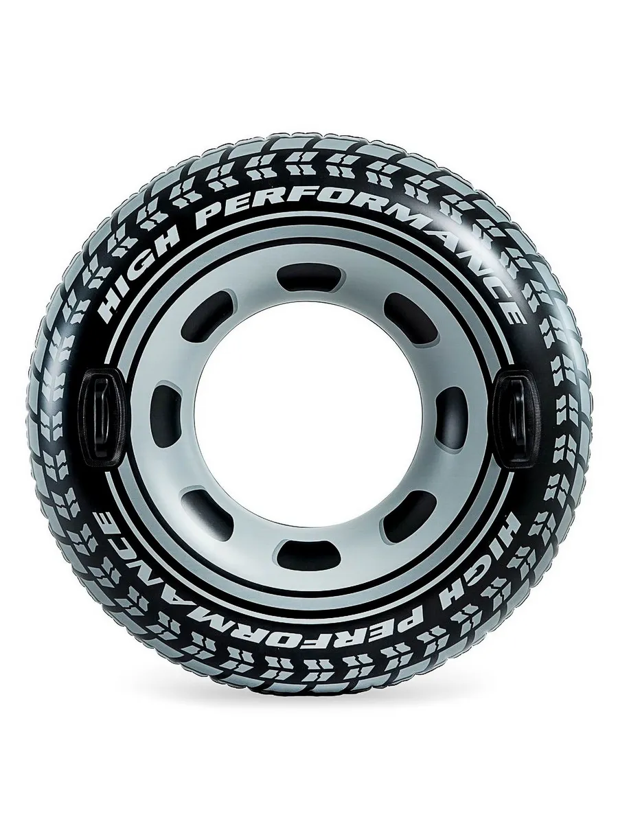 Круг надувной INTEX "Monster Truck Tube" (Большое колесо), с держателями, от 9 лет, 114см